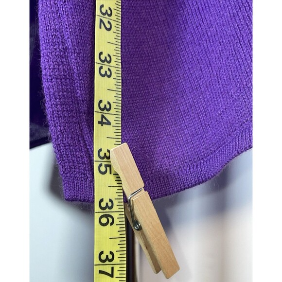 Alpaca International Purple Open Front  Cardigan One Size Peru Sweater Baby Alpa - Picture 12 of 14